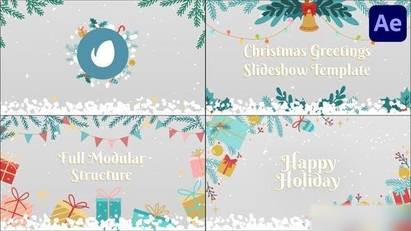 Videohive Christmas Greetings Slideshow | After Effects Openers template preview