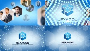 Videohive Hexagon Logo Intro Logo Stings template preview