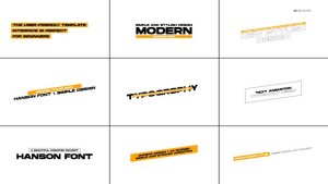 Videohive Modern Titles  AE 55485191 Titles template preview