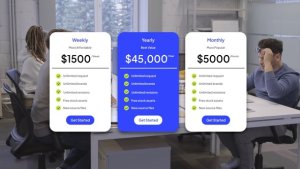 Videohive Infographic Pricing Plan widget Infographics template preview