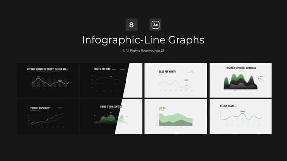 Videohive Infographic - Line Graphs / AE 48858219 Infographics template preview