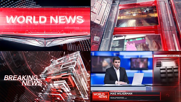 Broadcast Graphic Package - 01 Video Displays template preview