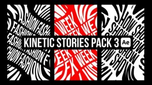 Videohive Kinetic Stories Pack 3 Titles template preview