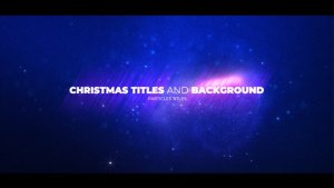 Christmas Opener with Particles Video Displays template preview