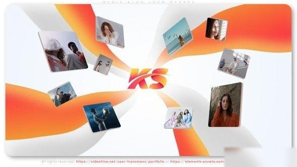 Videohive Media Blog Logo Opener Logo Stings template preview