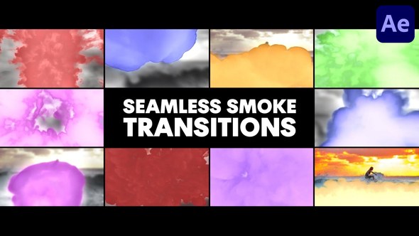 Videohive Seamless Smoke Transitions for After Effects 52995973 Elements template preview