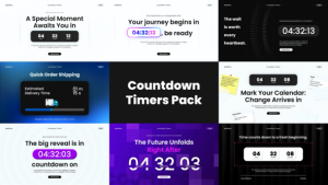 Videohive Countdown Timer Pack Logo Stings template preview