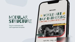 Videohive World Art Day Intagram Stories Openers template preview
