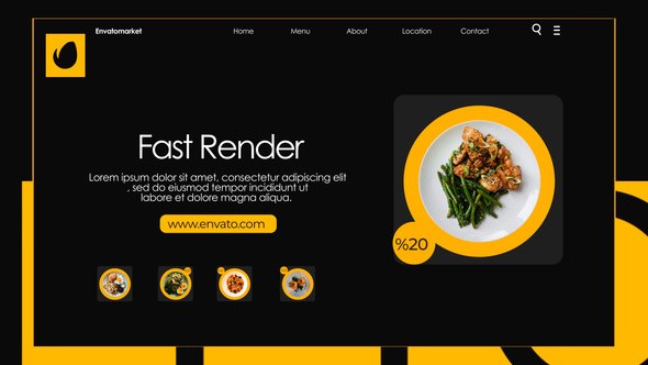 Videohive Food Product Promo Product Promo template preview