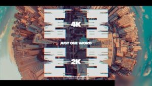 Videohive Just One Word Openers template preview