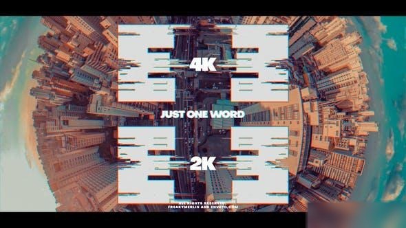 Videohive Just One Word
