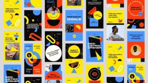 Videohive Geometric Stories Pack Product Promo template preview