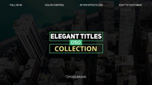 Elegant Titles Video Displays template preview