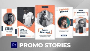 Promo Stories for Premiere Proents Pack | Extension 450+ Elements Premiere Pro template preview