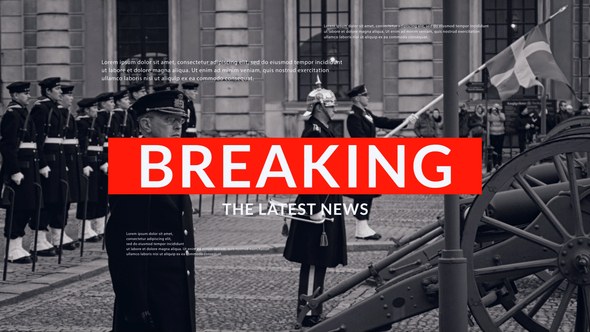 News Intro Premiere Pro template preview
