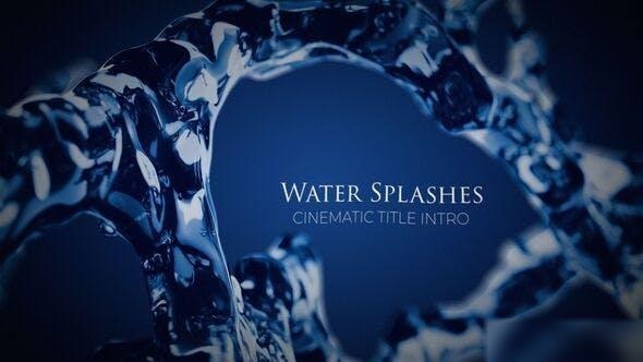 Videohive Water Splashes Cinematic Intro Openers template preview