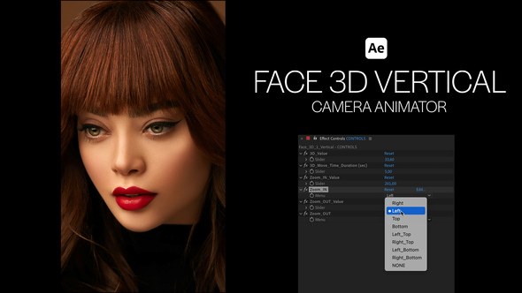 Videohive Face 3D Vertical Camera Animator Openers template preview