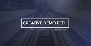 Creative Demo Reel Video Displays template preview