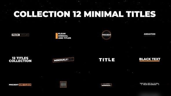 Videohive Simple Titles | After Effects 44119525 Titles template preview