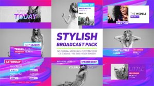 Stylish Broadcast Pack Video Displays template preview