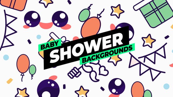 Videohive Kids Icons Backgrounds Elements template preview