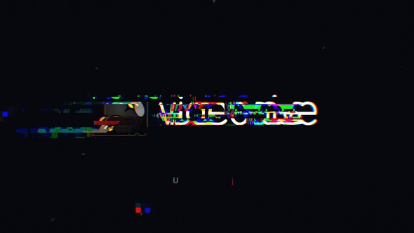 Videohive Short Glitch Logo Logo Stings template preview