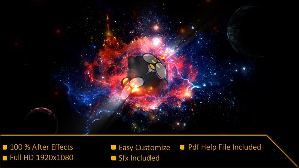 Videohive Galaxy Storm Reveal Logo Logo Stings template preview