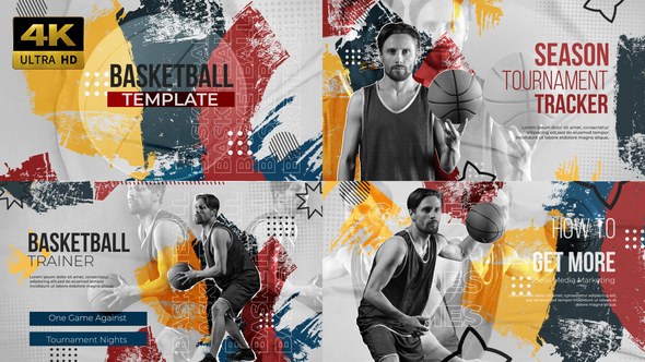 Videohive Basketball sports opener Broadcast-packages template preview