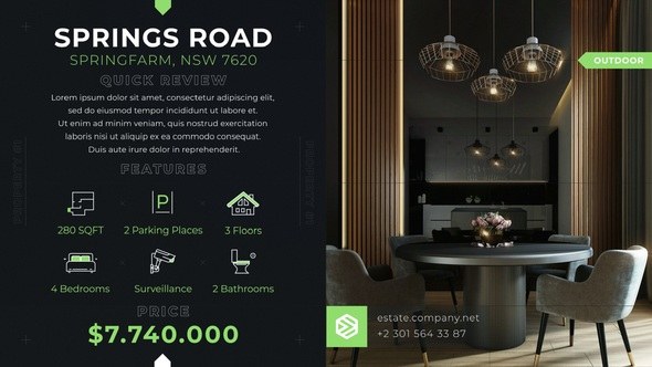 Videohive Real Estate Minimal Tech Product Promo template preview