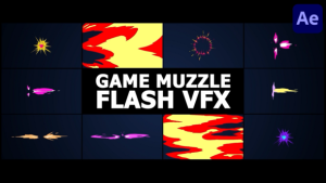 Videohive Game VFX Muzzle Flash | After Effects Elements template preview