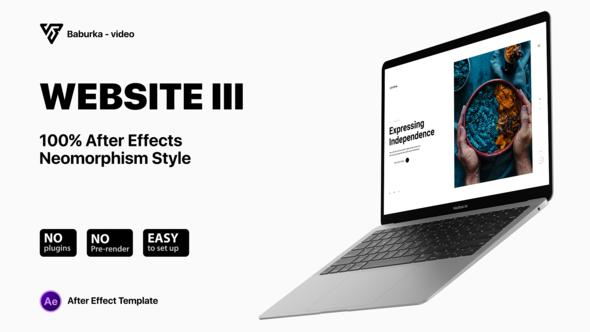 Videohive Website Presentation III | Neomorphism Product Promo template preview