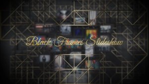 Videohive Black Frames Slideshow Video Displays template preview