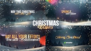 Videohive Christmas Titles - Wishes and Greetings Titles template preview