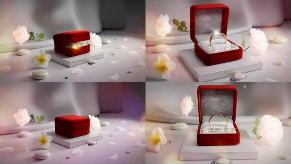 Videohive Wedding Ring Title Opener Video Displays template preview