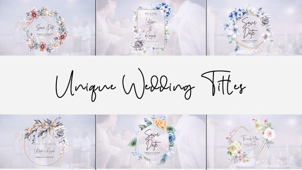 Videohive Wedding titles 53365517 Video Displays template preview