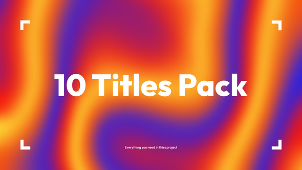 Videohive 10 Fresh Titles Pack | After Effects Titles template preview