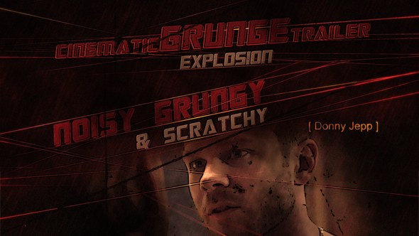 Cinematic Grunge Trailer Video Displays template preview