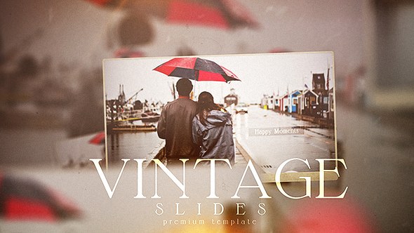 Videohive Vintage Slides Video Displays template preview