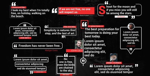 Videohive Elegant Quotes Titles Elements template preview