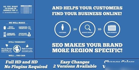 Videohive Online Marketing & SEO Promotion Openers template preview