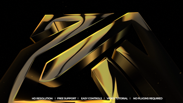 Videohive Metal Reveal Logo Stings template preview