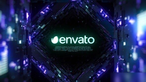 Videohive Dark Data Tunnel Openers template preview