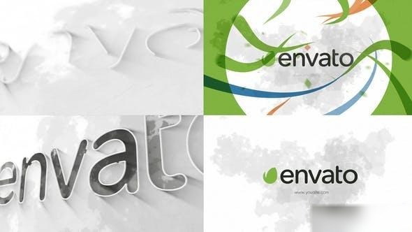 Videohive Watercolor Stroke Logo Reveal Logo Stings template preview