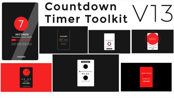 Videohive Countdown Timer Toolkit V13 Elements template preview