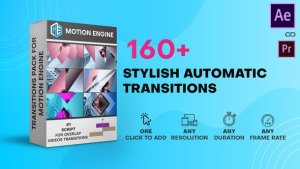 VIDEOHIVE Stylish Auto Transitions 37111027 Elements template preview