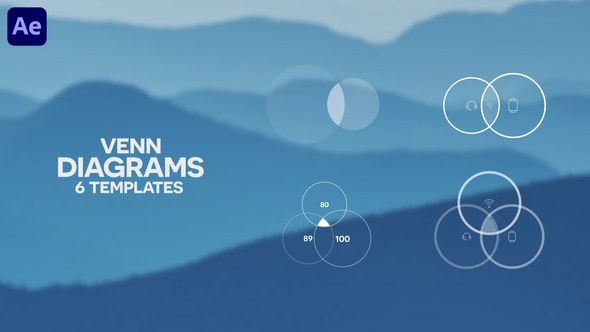 Videohive 6 Venn Diagrams | Infographics Pack Infographics template preview
