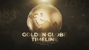 Videohive Golden Globe Timeline Presentation Openers template preview