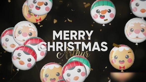 Videohive Golden Christmas Wishes 41982156 Openers template preview