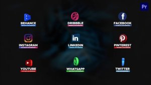 Social Media Pack 3D For Premiere Pro Premiere Pro template preview