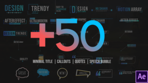 Videohive +50 Motion Titles Pack Titles template preview